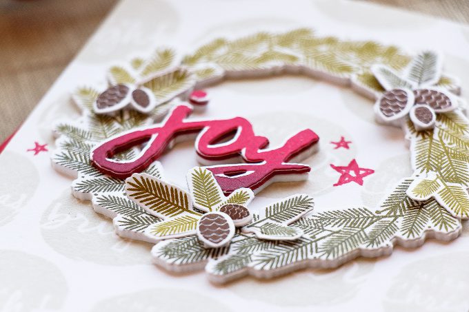 PTI | Gradient Stamping - Christmas Wreath Card by Yana Smakula