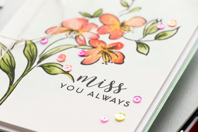 It’s STAMPtember! | Altenew Exclusive - Fabulous You. Miss You Always Watercolored Card by Yana Smakula