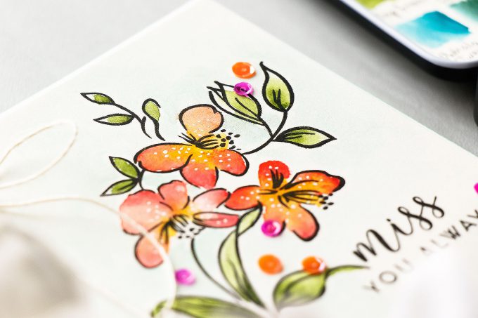 It’s STAMPtember! | Altenew Exclusive - Fabulous You. Miss You Always Watercolored Card by Yana Smakula