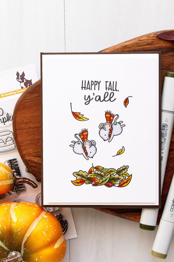 It’s STAMPtember! | Neat & Tangled Exclusive – Hello Pumpkin. Happy Fall Y'all Card by Yana Smakula