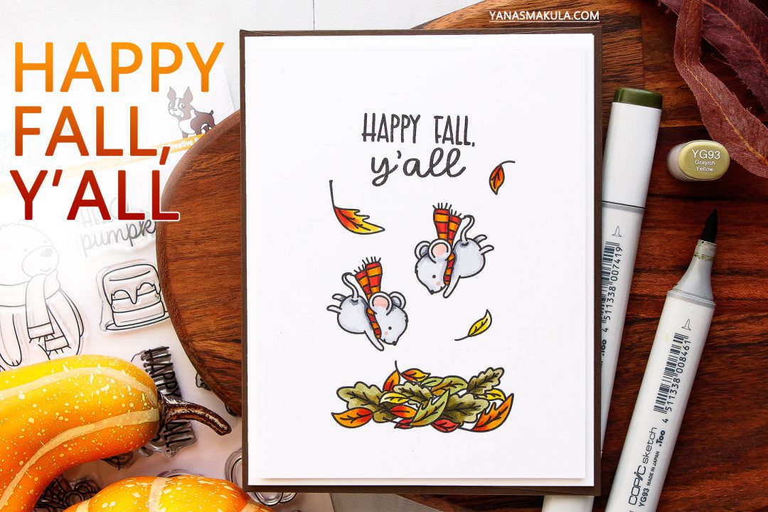 It’s STAMPtember! | Neat & Tangled Exclusive – Hello Pumpkin. Happy Fall Y'all Card by Yana Smakula