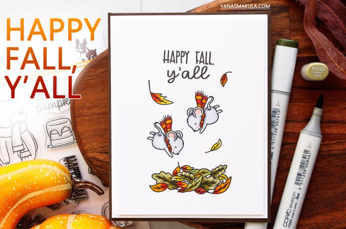 It’s STAMPtember! | Neat & Tangled Exclusive – Hello Pumpkin. Happy Fall Y'all Card by Yana Smakula