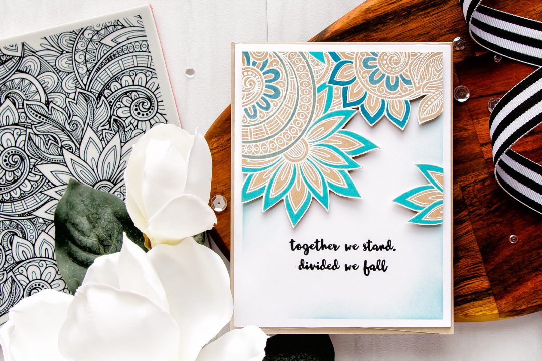 Simon Says Stamp | Ornate Background - Together We Stand Card by Yana Smakula