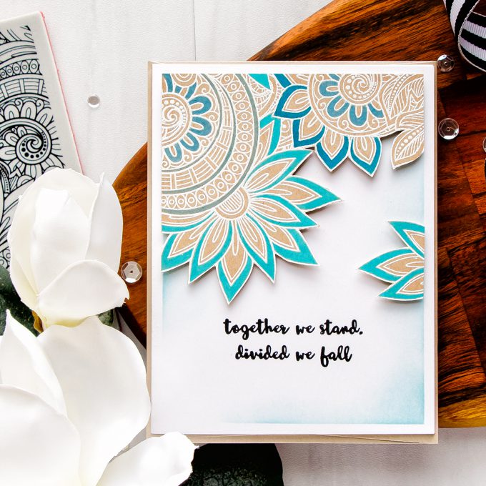 Simon Says Stamp | Ornate Background - Together We Stand Card by Yana Smakula