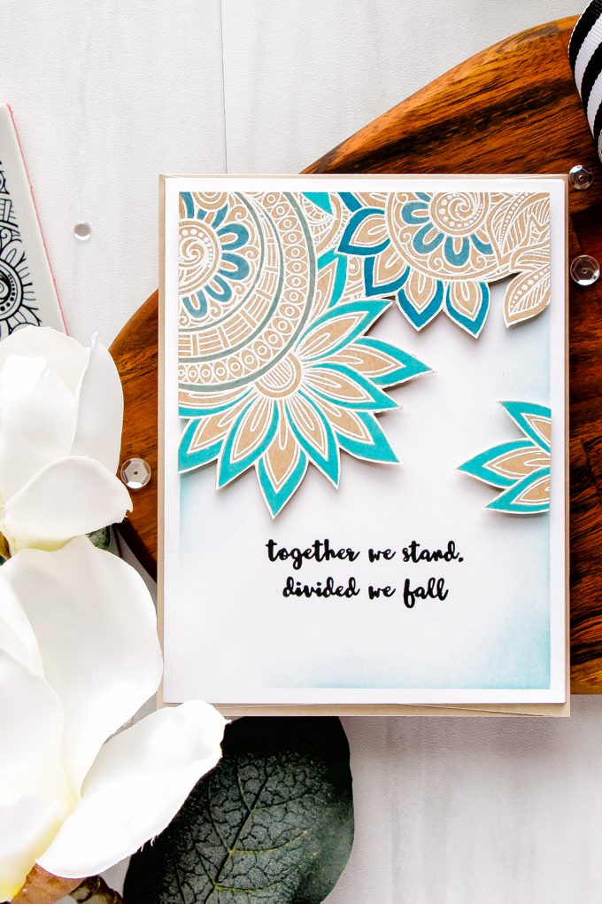Simon Says Stamp | Ornate Background - Together We Stand Card by Yana Smakula