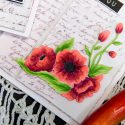 Just For You Card by Yana Smakula for Spellbinders using S3-292 Die D-Lites Corner Poppies Etched Dies