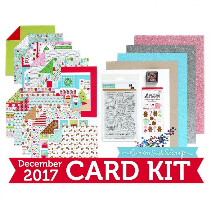 Simon Says Stamp Card Kit of the Month December 2017 Milk and Cookies Ck1217