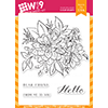 WPlus9 Beautiful Bouquet Dahlia Stamp Set