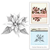 Spellbinders Poinsettia Holiday 3d Shading Stamp