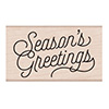 Hero Arts Seasons Greetings Script Stamp