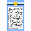 Sunny Studio Festive Greetings Clear Stamp Set