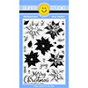 Sunny Studio Petite Poinsettias Clear Stamp Set
