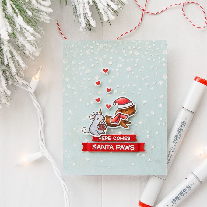 Simon Says Stamp | Lawn Fawn Cyber Week Exclusive Friends Forever Stamp Set. Video. Here Comes Santa Paws video by Yana Smakula #cardmaking #stamping #lawnfawn #simonsaysstamp