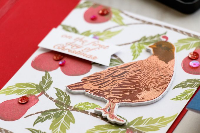 Hero Arts | Color Layering With Yana Series - Color Layering Partridge 2 Ways by Yana Smakula #heroarts #stamping #colorlayering #partridgeinapeartree 