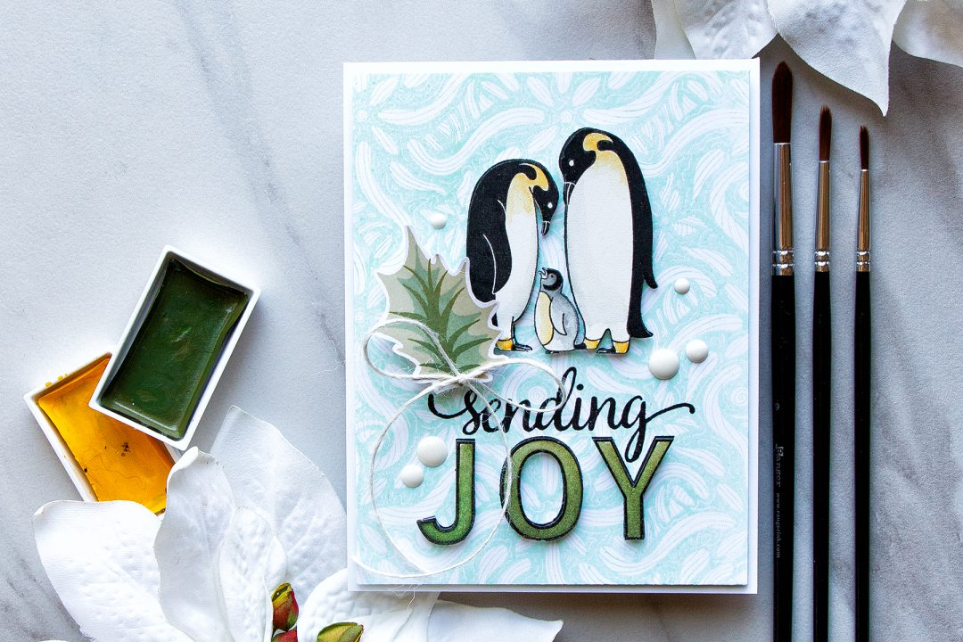 Advent Calendar Extravaganza with Taheerah Atchia | Hero Arts | Sending Penguin Joy Card