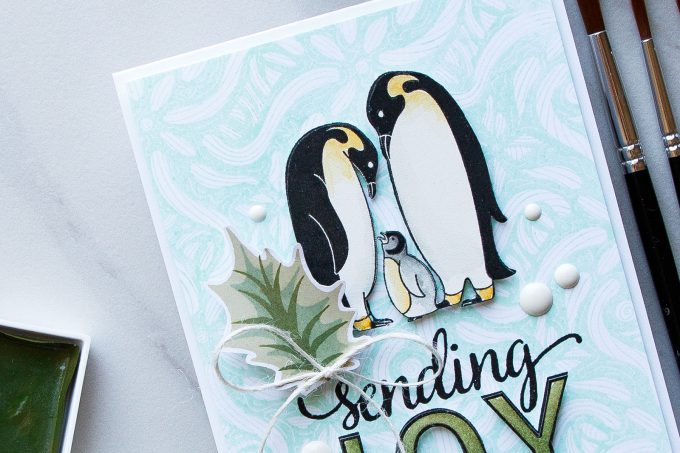 Advent Calendar Extravaganza with Taheerah Atchia | Hero Arts | Sending Penguin Joy Card