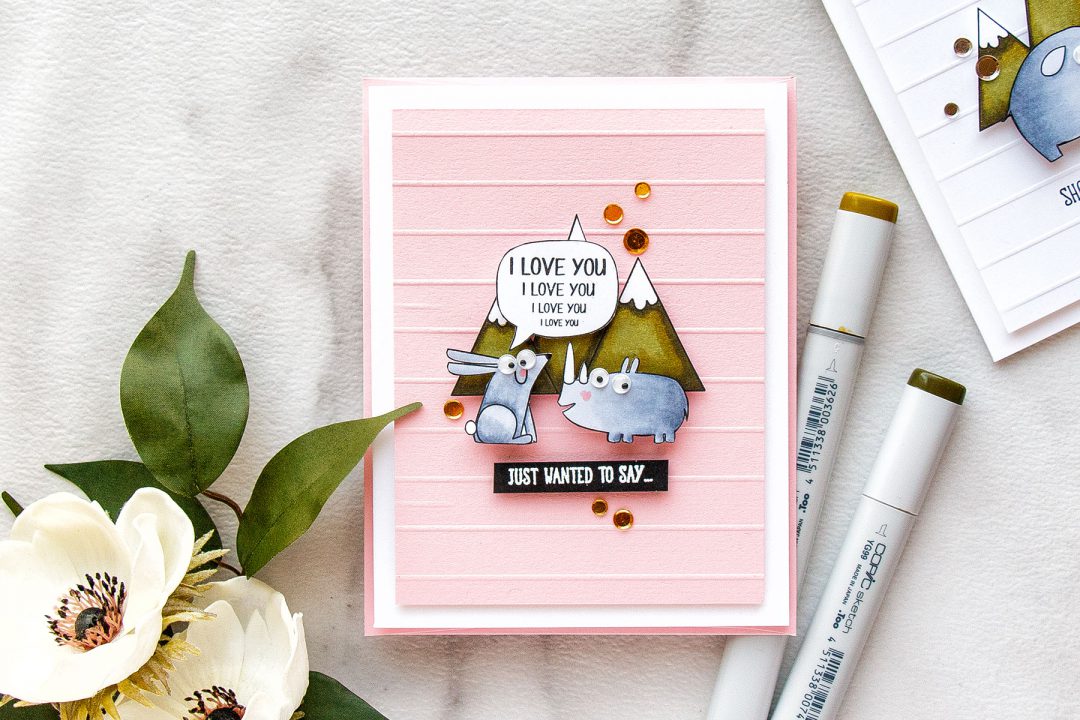 Simon Says Stamp | Shouting From The Mountain Tops Funny Friendship Cards by Yana Smakula #cardmaking #sssfriends #simonsaysstamp #stamping #handmadecard