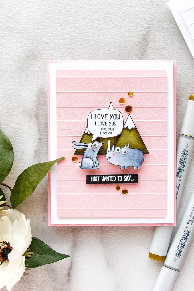 Simon Says Stamp | Shouting From The Mountain Tops Funny Friendship Cards by Yana Smakula #cardmaking #sssfriends #simonsaysstamp #stamping #handmadecard