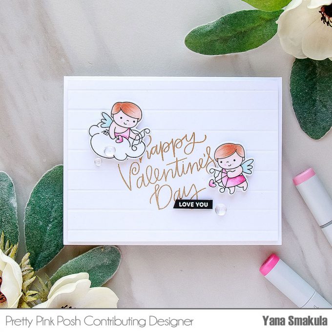 Pretty Pink Posh | Happy Valentine's Day Card #prettypinkposh #cardmaking #valentinecard #lovecard #handmadecard