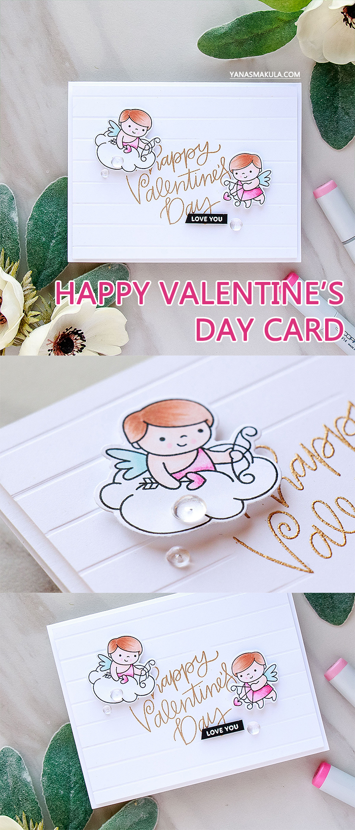 Pretty Pink Posh | Happy Valentine's Day Card #prettypinkposh #cardmaking #valentinecard #lovecard #handmadecard