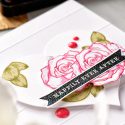 Hero Arts | Heart Shaped Tags + Cards. Video. January My Monthly Hero Blog Hop. Color Layering Rose cards by Yana Smakula #heroarts #mmh #stamping