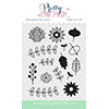 Pretty Pink Posh Autumn Blooms Clear Stamp Set