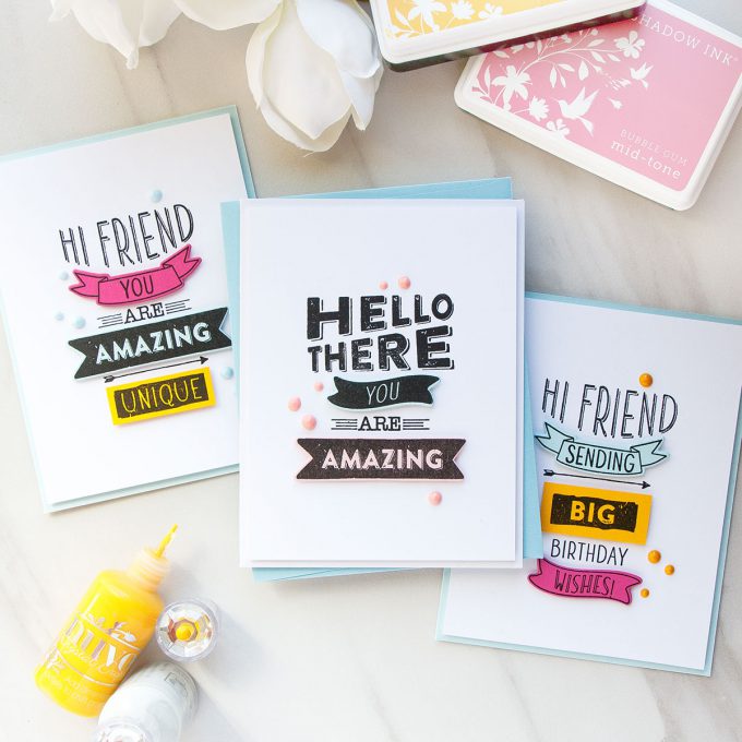 Hero Arts | Lets of Sentiments! Video. March My Monthly Hero Blog Hop + Giveaway