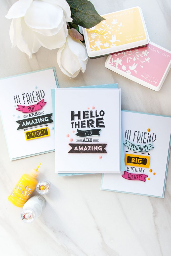 Hero Arts | Lets of Sentiments! Video. March My Monthly Hero Blog Hop + Giveaway