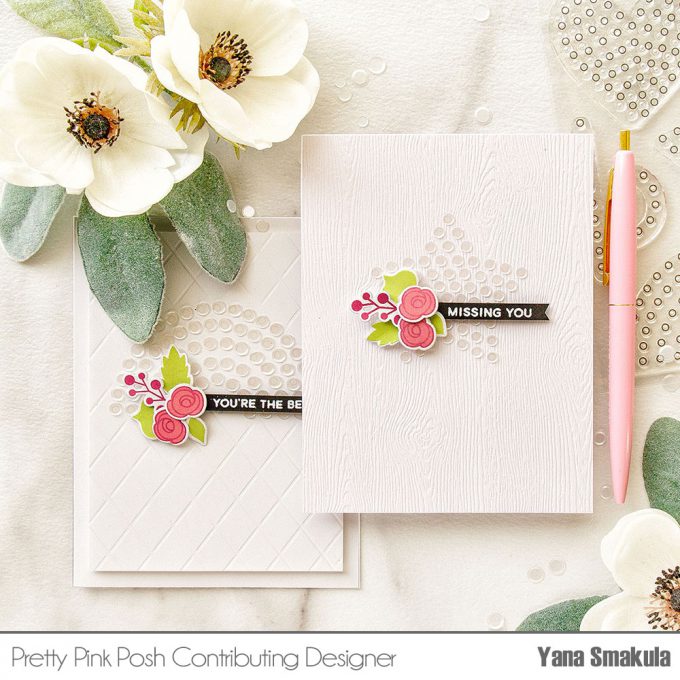 Pretty Pink Posh | White Confetti Shapes on White with Sparkle Pattern Dot 1 Stamps. Video