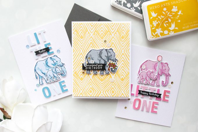 Hero Arts | Color Layering With Yana Series - Color Layering Elephant Cards. Video