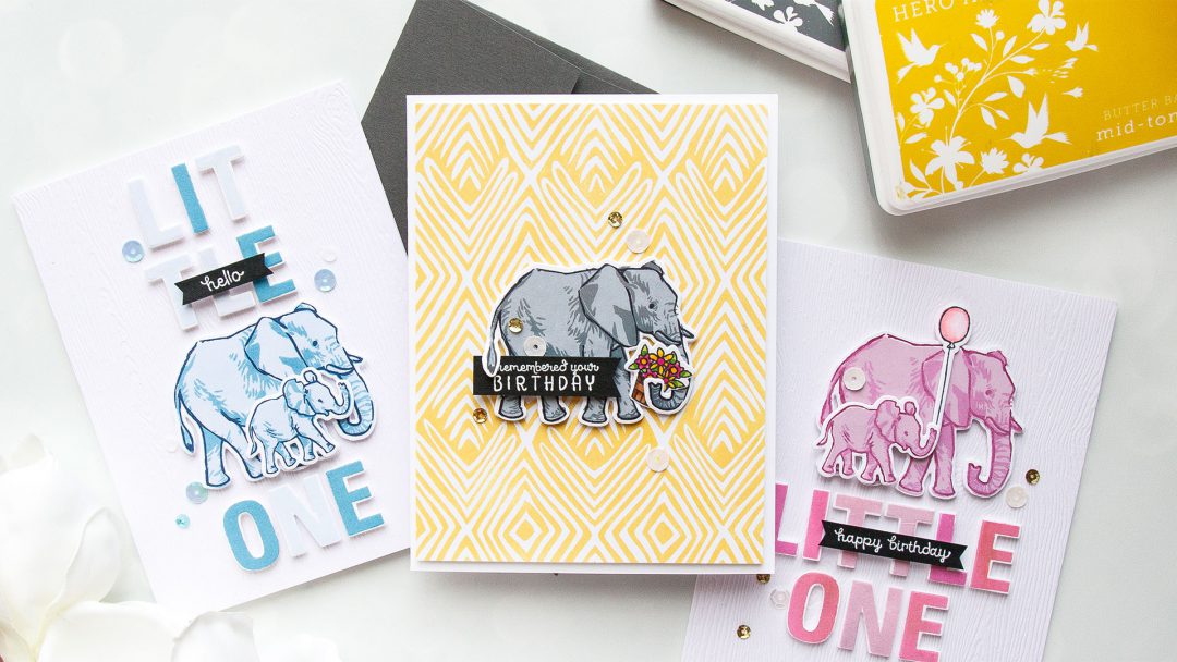 Hero Arts | Color Layering With Yana Series - Color Layering Elephant Cards. Video