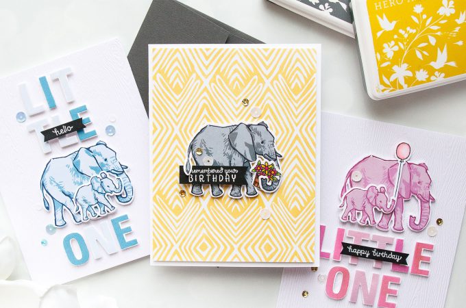 Hero Arts | Color Layering With Yana Series - Color Layering Elephant Cards. Video