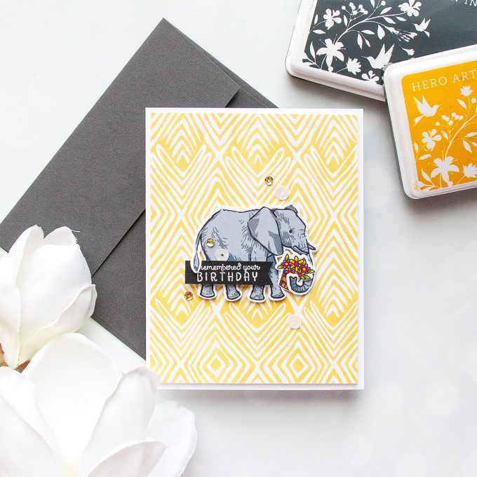 Hero Arts | Color Layering With Yana Series - Color Layering Elephant Cards. Video