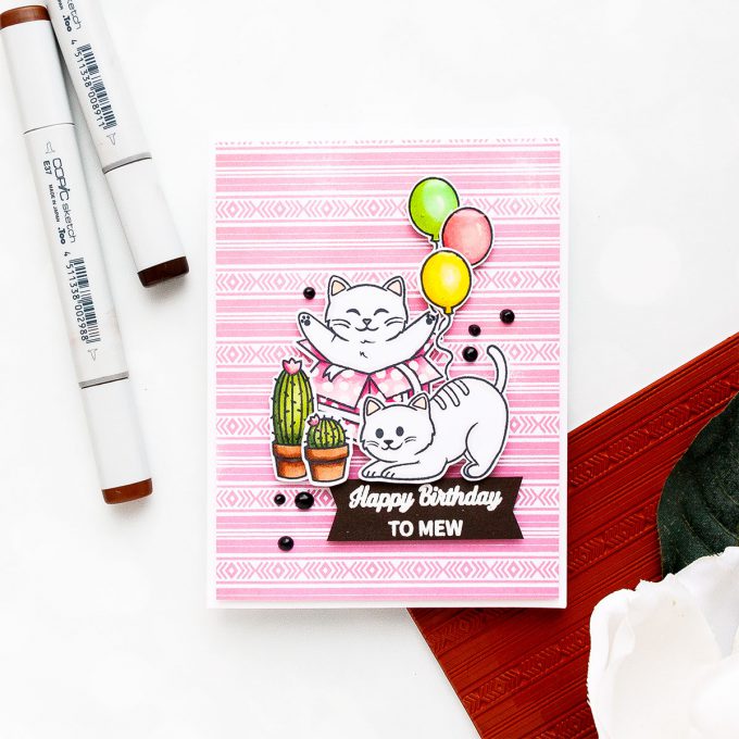 Hero Arts | April 2018 My Monthly Hero Blog Hop. Video. Handmade cards by Yana Smakula. Cinco De Mayo Cards; Fiesta Card; Feliz Cumpleanos Cards #cardmaking #handmadecard #mymonthlyhero #stamping