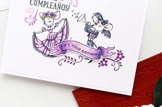 Hero Arts | April 2018 My Monthly Hero Blog Hop. Video. Handmade cards by Yana Smakula. Cinco De Mayo Cards; Fiesta Card; Feliz Cumpleanos Cards #cardmaking #handmadecard #mymonthlyhero #stamping