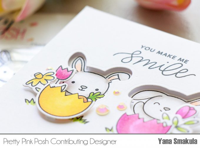 Pretty Pink Posh | Colorful Spring Card Ideas by Yana Smakula using Bunny Friends stamp set. Video #cardmaking #easter #stamping #handmadecard 