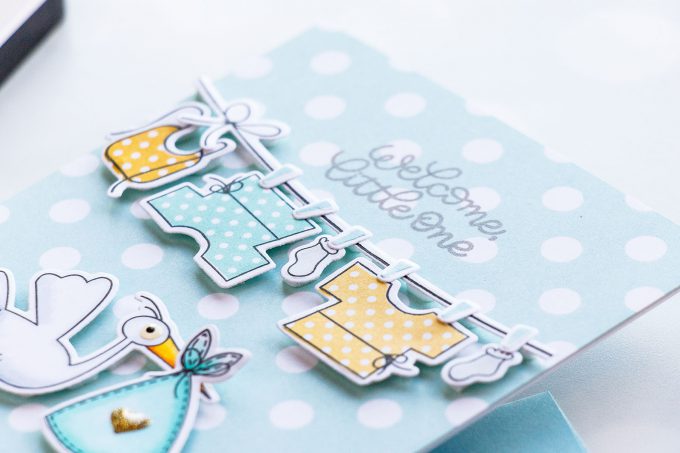 Simon Says Stamp | Welcome Little One - Baby Card using Oh Baby sss101815 stamps and coordinating dies #simonsayssstamp #simonsaydbestdays #stamping #babycard #cardmaking