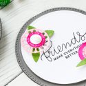 Spellbinders | Circle Floral Cards for Friends (using April 2018 Small Die Of The Month). Video tutorial by Yana Smakula #cardmaking #neverstopmaking #diecutting #spellbindersclubkits #diecutclub #handmadecard