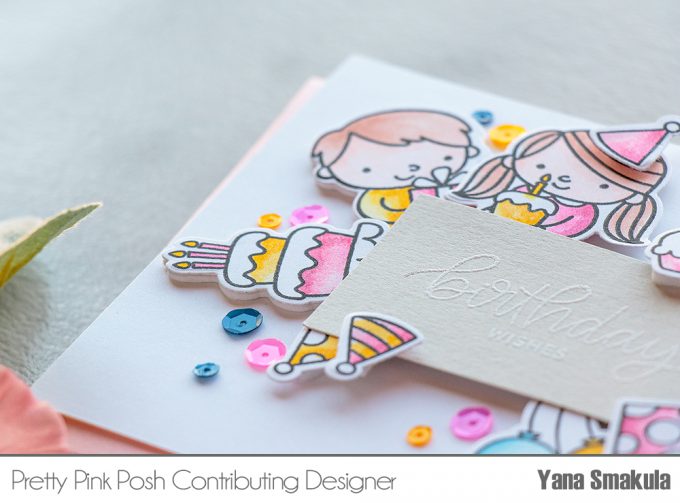Pretty Pink Posh | Colorful Birthday Card. Video #prettypinkposh #birthdaycard #cardmaking #stamping #ilovetomakecards