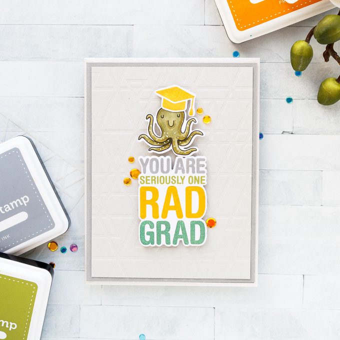 Simon Says Stamp | Rad Grad Graduation Card. Yippee For Yana Series. Video #simonsaysstamp #stamping #graduationcard #cardmaking #handmadecard