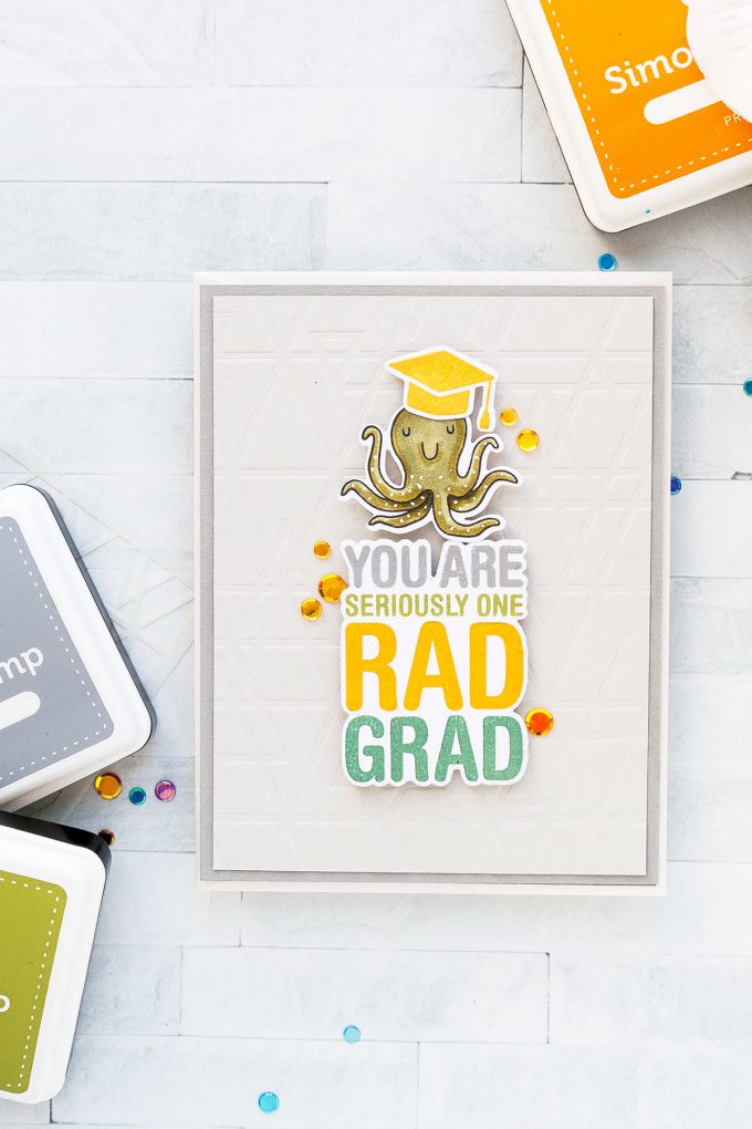 Simon Says Stamp | Rad Grad Graduation Card. Yippee For Yana Series. Video #simonsaysstamp #stamping #graduationcard #cardmaking #handmadecard