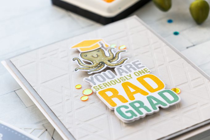 Simon Says Stamp | Rad Grad Graduation Card. Yippee For Yana Series. Video #simonsaysstamp #stamping #graduationcard #cardmaking #handmadecard