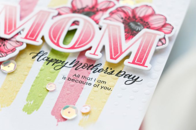 Simon Says Stamp | Mother's Day Card. Creative cardmaking process by Yana Smakula #mothersdaycard #cardmaking #stamping #lovetomakecards #videotutorial