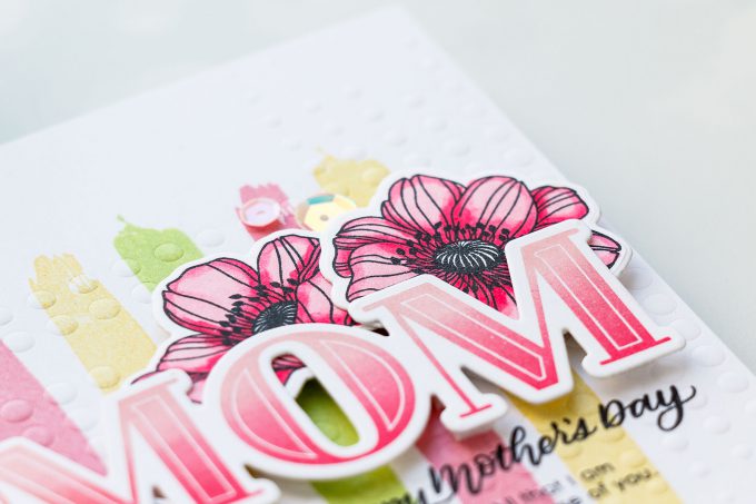 Simon Says Stamp | Mother's Day Card. Creative cardmaking process by Yana Smakula #mothersdaycard #cardmaking #stamping #lovetomakecards #videotutorial