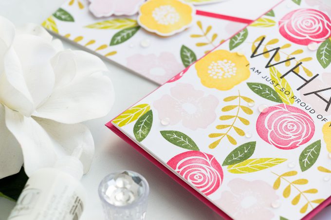 Simon Says Stamp | Stamped Floral Patterns. Yippee For Yana Series. Video #yanasmakula #simonsaysstamp #stamping #stampedpattern
