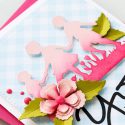 Spellbinders | Ombre Silhouette Die Cuts. Video. Blog Hop + Giveaway Mother's Day Card featuring Little Loves collection by Spellbinders 