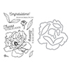 Hero Arts Peonies Stamp and Die Combo