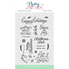 Pretty Pink Posh Holiday Greetings Stamps