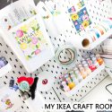 My IKEA Craft Room (Craft Corner) Tour 2018 | Yana Smakula #craftroom #ikeacraftroom #craftsuppliesstorage #ikeacraftroomstorage #ikeacraftroomideas #ikeacraftroomideassmallspaces