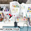 My IKEA Craft Room (Craft Corner) Tour 2018 | Yana Smakula #craftroom #ikeacraftroom #craftsuppliesstorage #ikeacraftroomstorage #ikeacraftroomideas #ikeacraftroomideassmallspaces